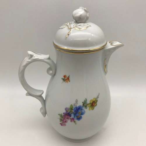 German `Furstenberg` Porcelain Vintage Coffee Pot