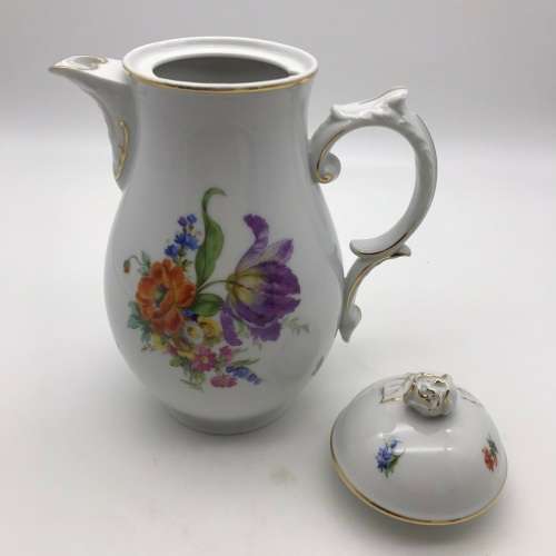 German `Furstenberg` Porcelain Vintage Coffee Pot