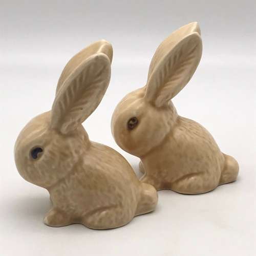 Charming Ceramic `Sylvac` Bunnies (Pair)