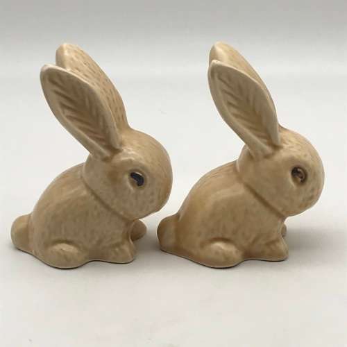 Charming Ceramic `Sylvac` Bunnies (Pair)