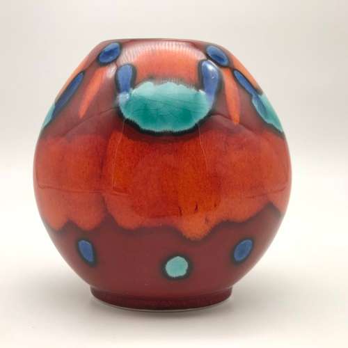 Poole Pottery `Volcano Purse` Vase