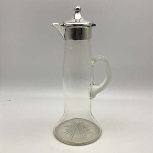 Vintage Silverplate & Cut-Glass Jug