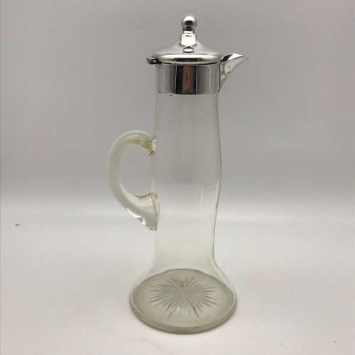 Vintage Silverplate & Cut-Glass Jug