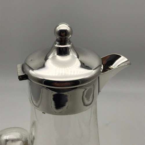 Vintage Silverplate & Cut-Glass Jug