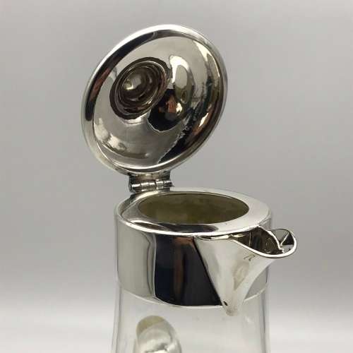 Vintage Silverplate & Cut-Glass Jug