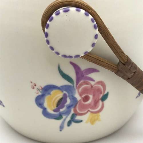 Attractive `Poole Pottery` Cookie Jar & Lid