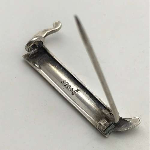 Early Solid Silver Norwegian Brooch (Saethers-Gull)