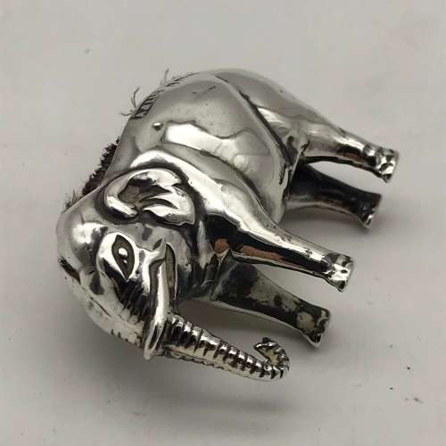 Antique Sterling Silver `Elephant` Pin Cushion (1908)