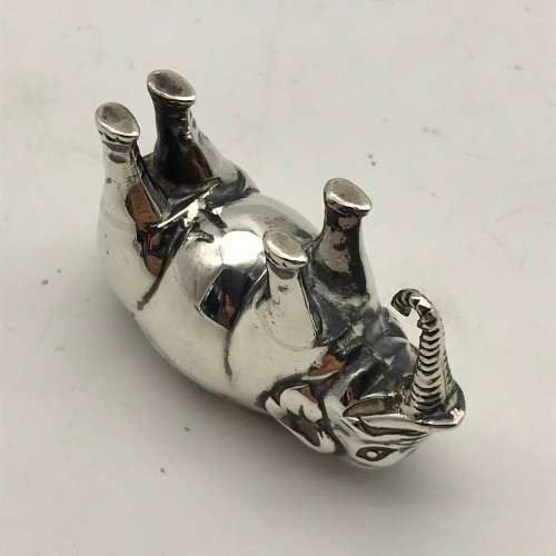 Antique Sterling Silver `Elephant` Pin Cushion (1908)