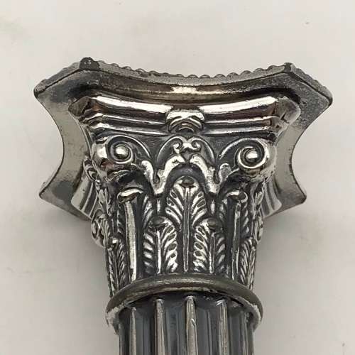Antique Silver-Plated `Corinthian` Candlesticks