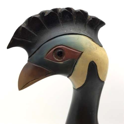 Feathers of Knysna `Crested Guinea Fowl` (193)