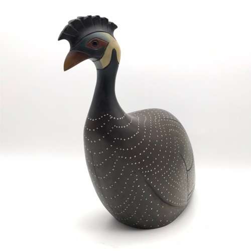 Feathers of Knysna `Crested Guinea Fowl` (193)