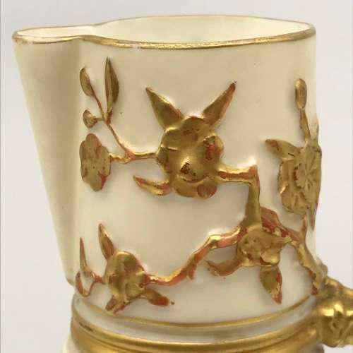 Fine Victorian `Royal Worcester` Blush Ivory Jug (1890)