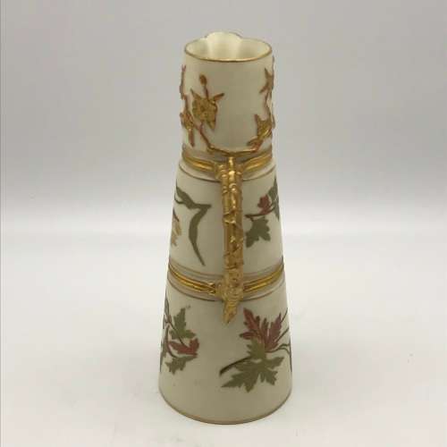 Fine Victorian `Royal Worcester` Blush Ivory Jug (1890)