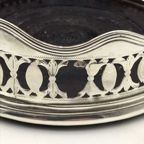 Georgian Solid Silver Wine Coaster (1791)