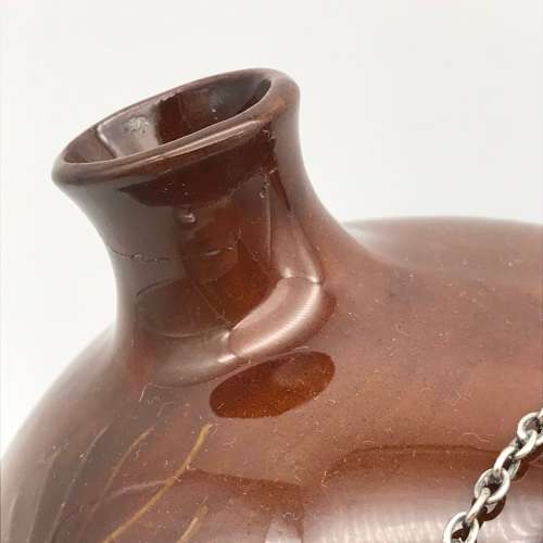 Royal Doulton `Kingsware` Flask with Silver Stopper (1905)