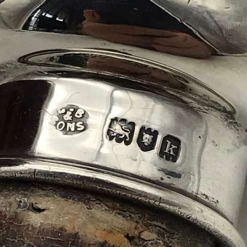 Royal Doulton `Kingsware` Flask with Silver Stopper (1905)