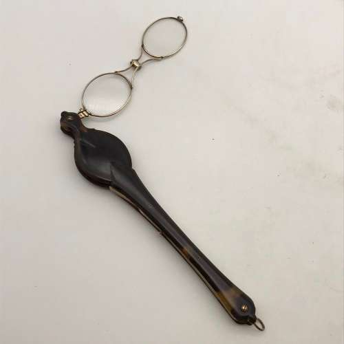 Lovely Antique `Tortoiseshell` Long-Handle Lorgnettes
