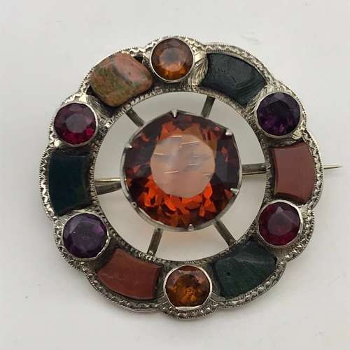 Lovely Antique Scottish Silver Brooch