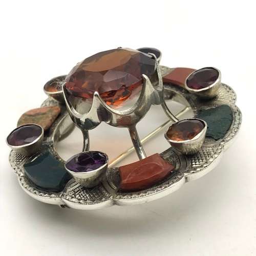 Lovely Antique Scottish Silver Brooch
