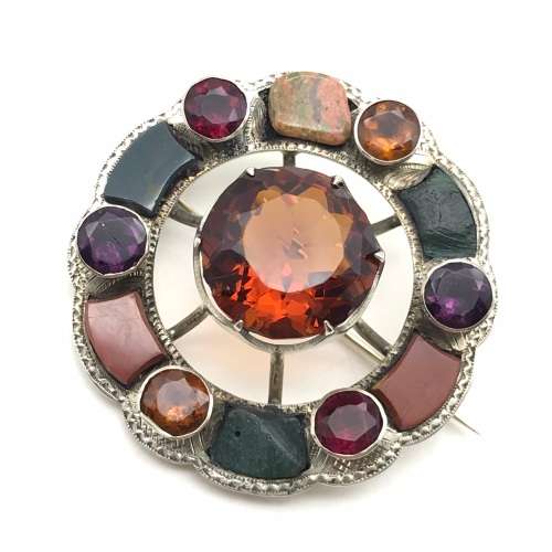 Lovely Antique Scottish Silver Brooch