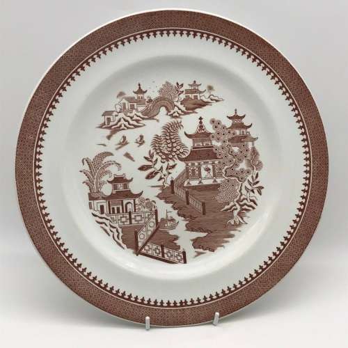 Victorian Royal Worcester `Willow Pattern` Plate (1889)