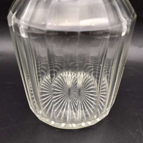 Large Georgian Cut-Crystal Decanter & Stopper