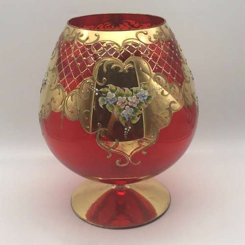 Very Large Vintage `Venetian/Murano` Glass Vase