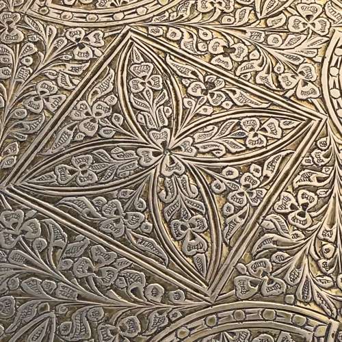Wonderful Middle Eastern Large Vintage Brass Tray