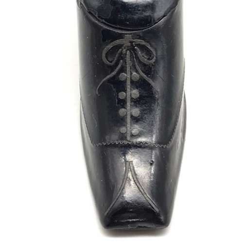 Victorian Papier Mache `Shoe` Snuff Box