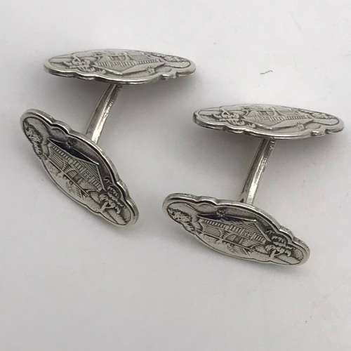 Vintage Norwegian Silver Cufflinks