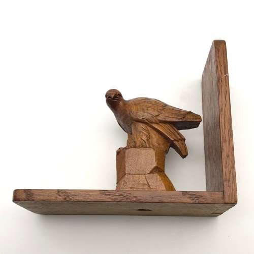 Early Carved Wood `Eagle` Bookends