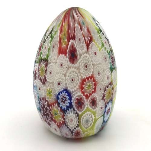Vintage Italian `Millefiori` Art Glass Paperweight