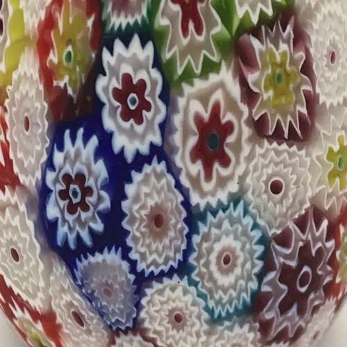 Vintage Italian `Millefiori` Art Glass Paperweight