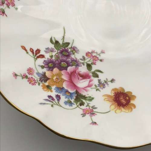 Large Royal Crown Derby `Posies` Pedestal Bowl