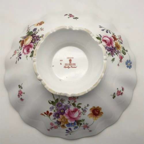 Large Royal Crown Derby `Posies` Pedestal Bowl