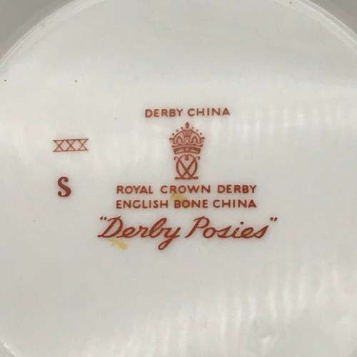 Large Royal Crown Derby `Posies` Pedestal Bowl