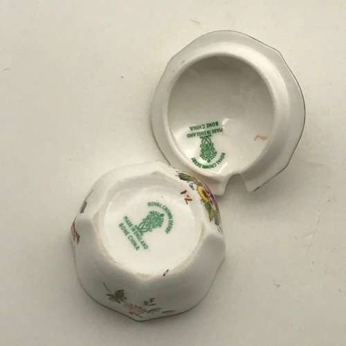 Royal Crown Derby `Posies` Mustard Pot & Lid