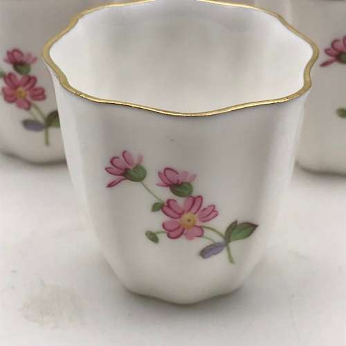 Six Royal Crown Derby `Posies` Egg Cups