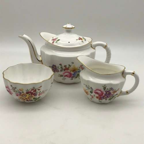 Early Royal Crown Derby `Posies` Tea Set for Two