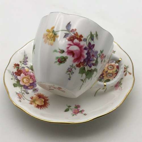 Early Royal Crown Derby `Posies` Tea Set for Two