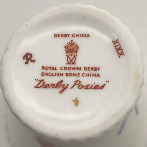 Pair Royal Crown Derby `Posies` Bud Vases