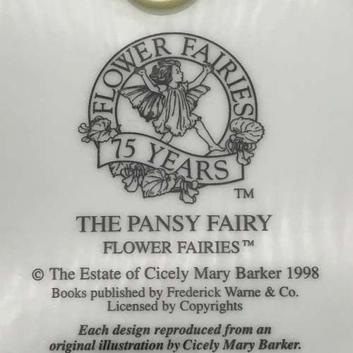 Royal Worcester `The Pansy Fairy` Plate (Boxed)