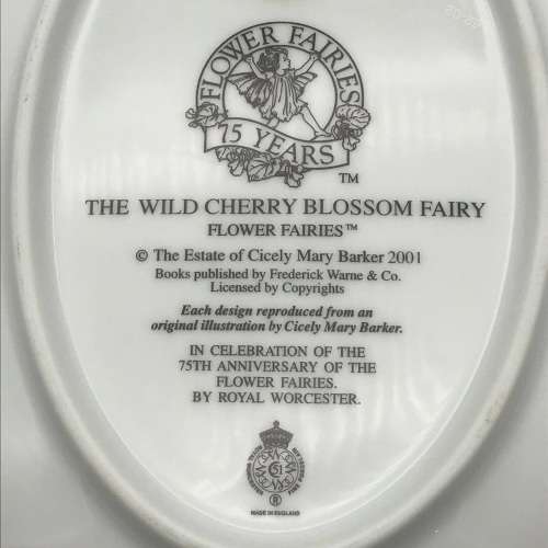 Royal Worcester `The Wild Cherry Blossom Fairy` Plate (Boxed)