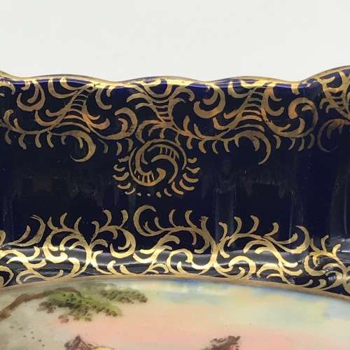 Antique Hand-Painted Vienna Porcelain Dish