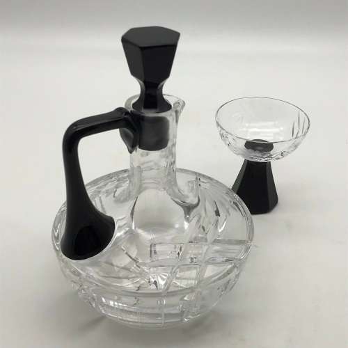 Small Art Deco Crystal Claret Jug