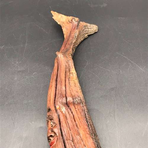 Carved Natural Wood Branch (Signed - Dwain Freeman)
