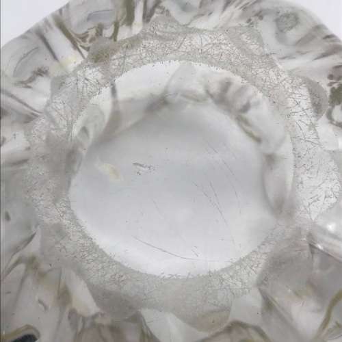 Pair Victorian `Gilt Decorated - Handkerchief` Glass Vases