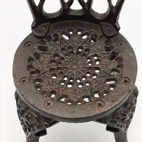 Vintage Cast Iron Doll`s Table & Chairs