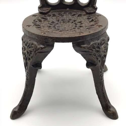 Vintage Cast Iron Doll`s Table & Chairs